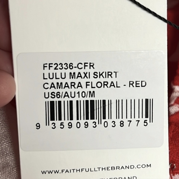 Faithfull the Brand “Lulu” Linen Blend Maxi Skirt - Picture 3 of 4